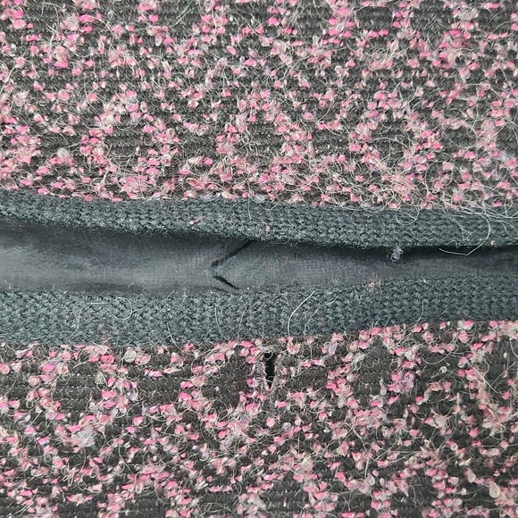 Koret Womens Vintage Wool Blend Blazer Size S Black/Pink/Gray Textured Weave Bus - Picture 5 of 15